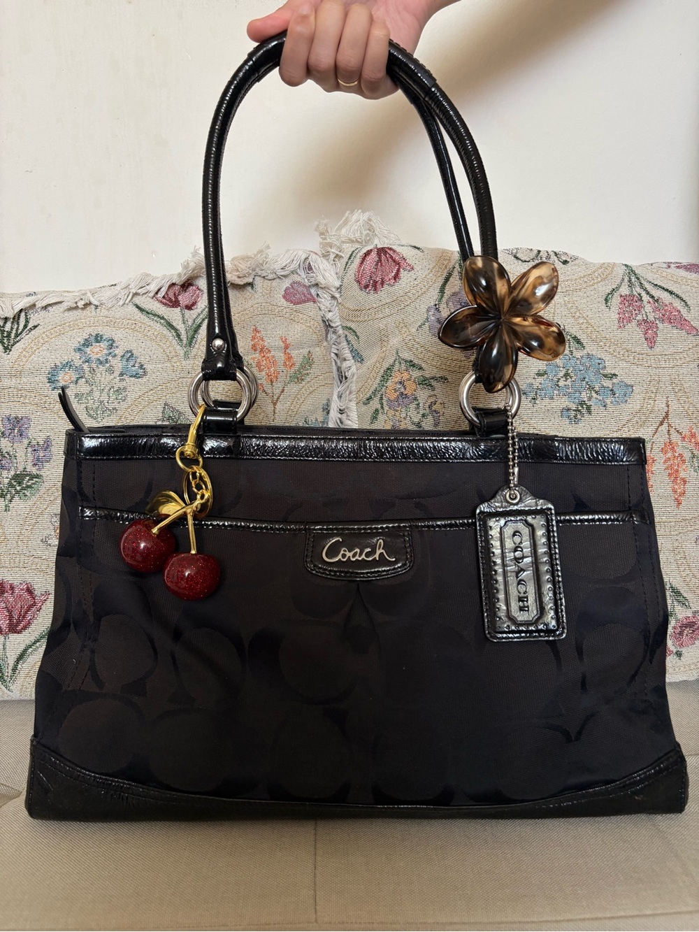 Y2K Coach Park Signature Carrie Tote Bag